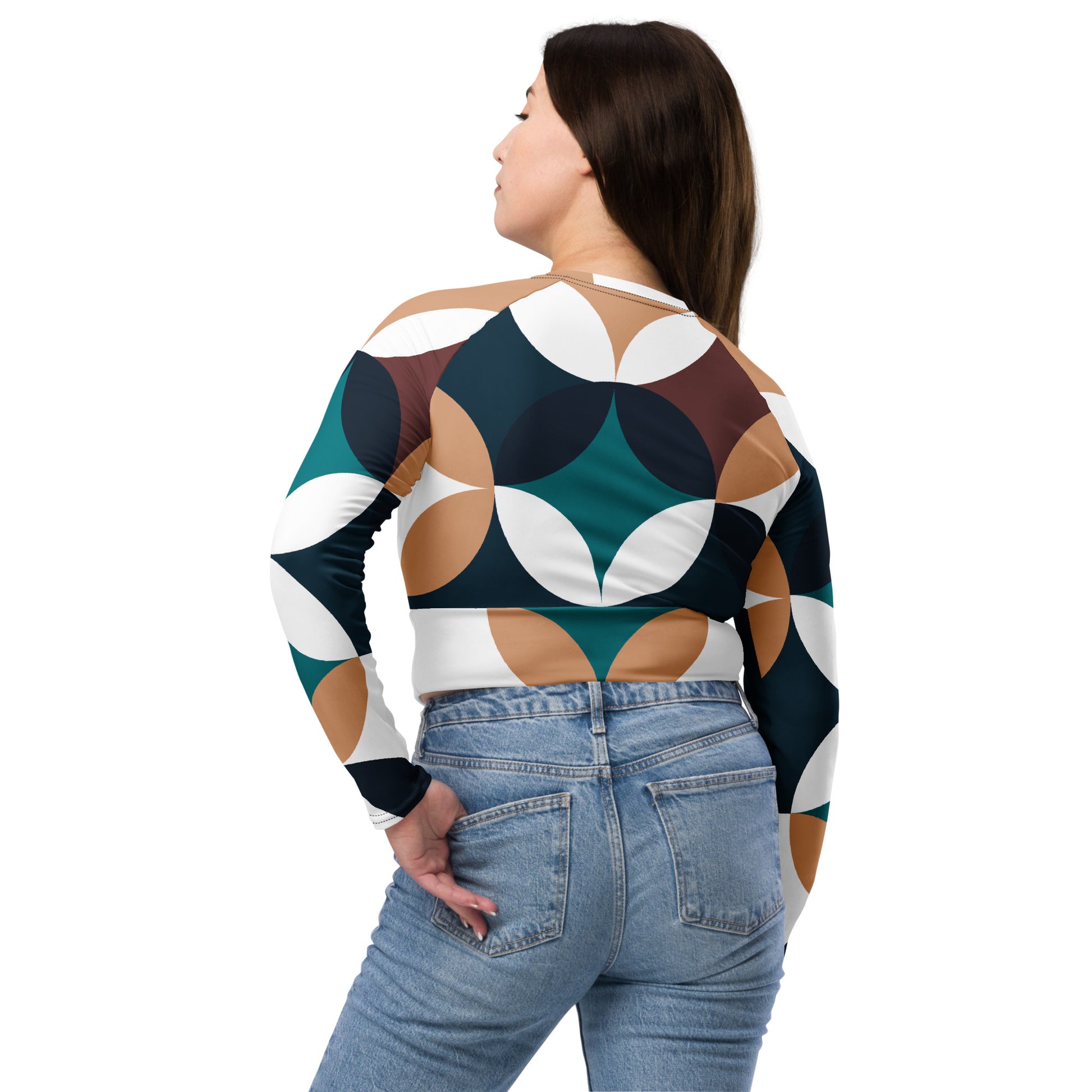 Long-Sleeve Crop Top