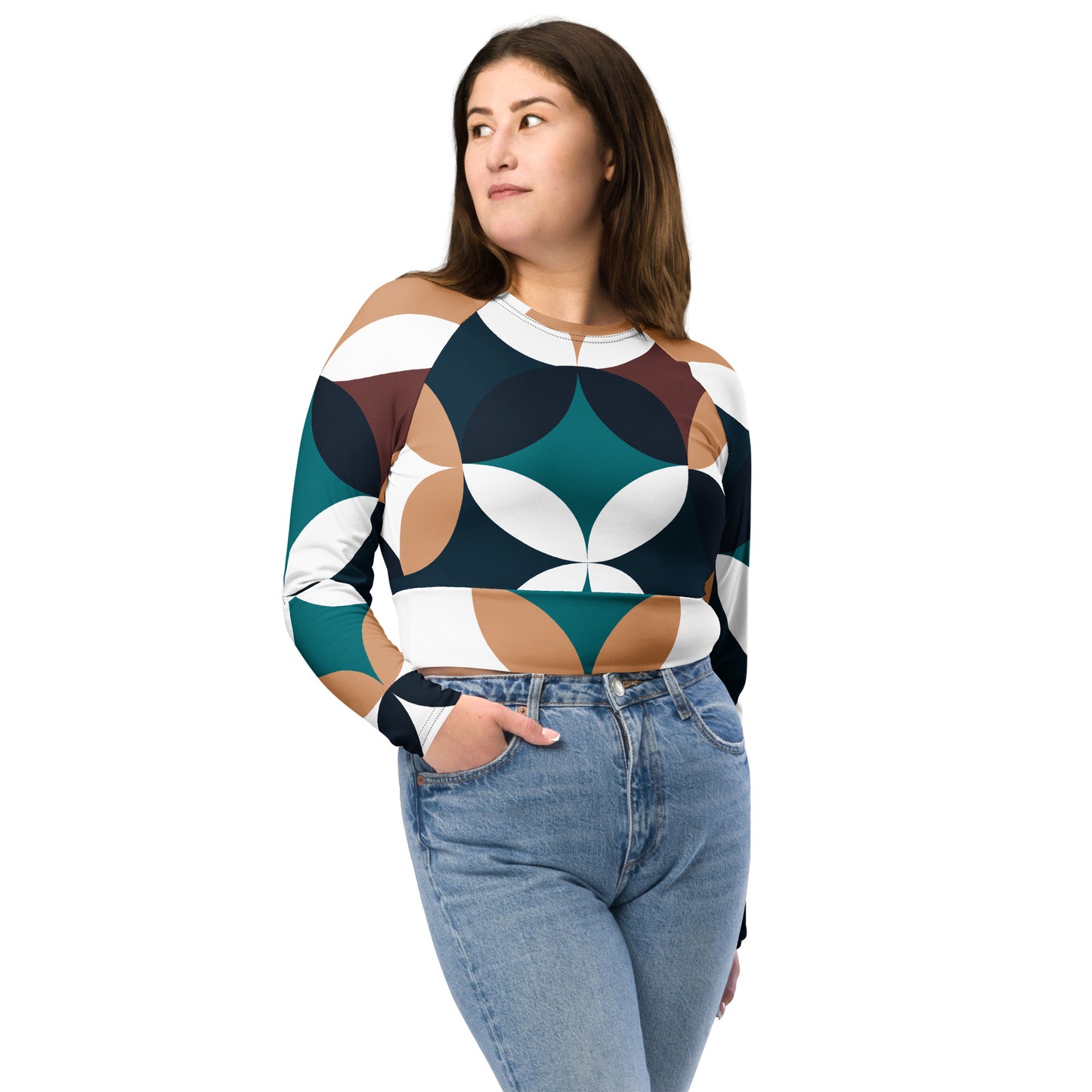 Long-Sleeve Crop Top